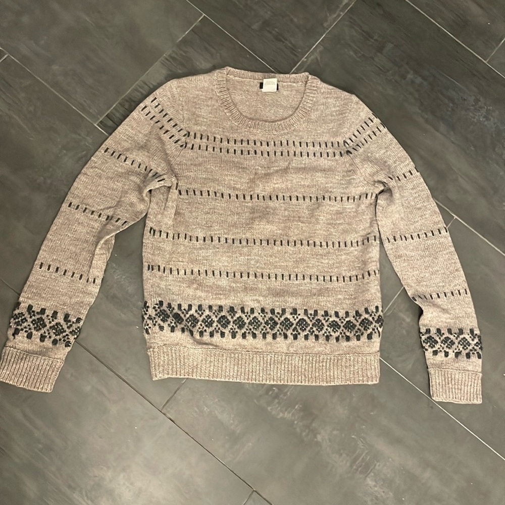 Jcrew crew neck wool winter sweater- size small